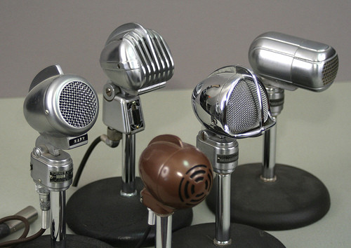 Photo of microphones by John Schneider