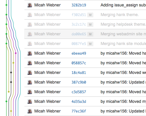 drupal-git-mega-merge Image depicting merged git branches